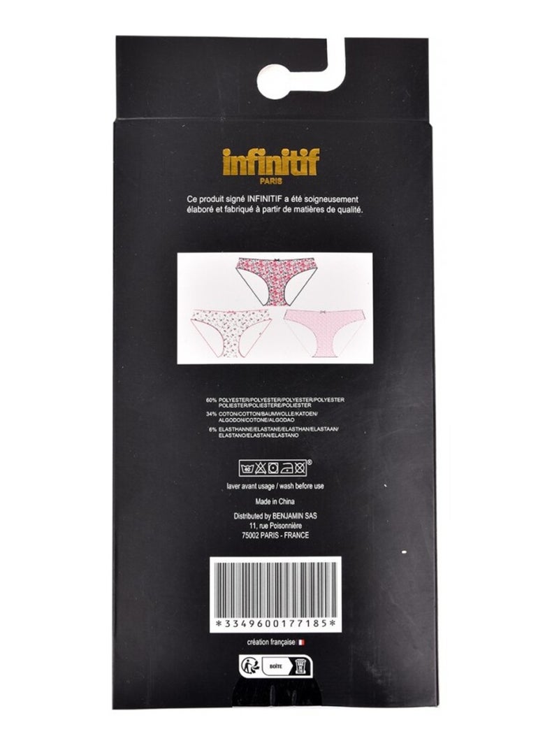 Bragas Mujer INFINITIF MAXI en Algodón - Pack de 6 Multicolor - Kiabi