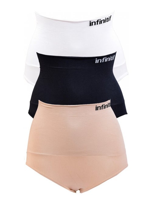 Bragas Mujer INFINITIF Microfibra - Pack de 3 - Kiabi