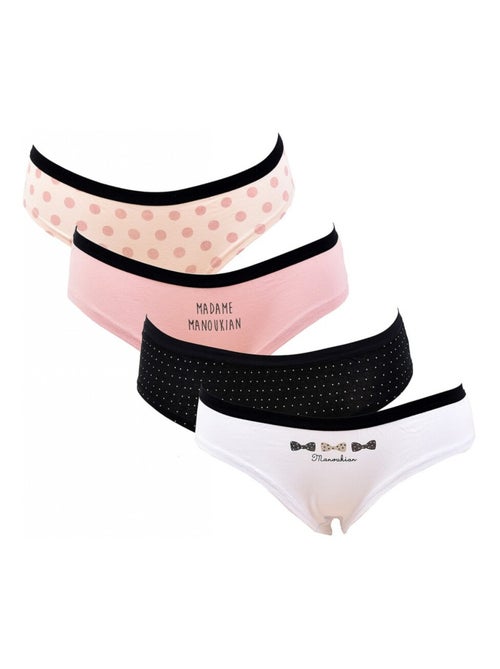Bragas Mujer MANOUKIAN Underwear - Pack de 4 - Kiabi