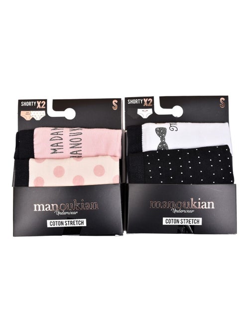 Bragas Mujer MANOUKIAN Underwear - Pack de 4 - Kiabi