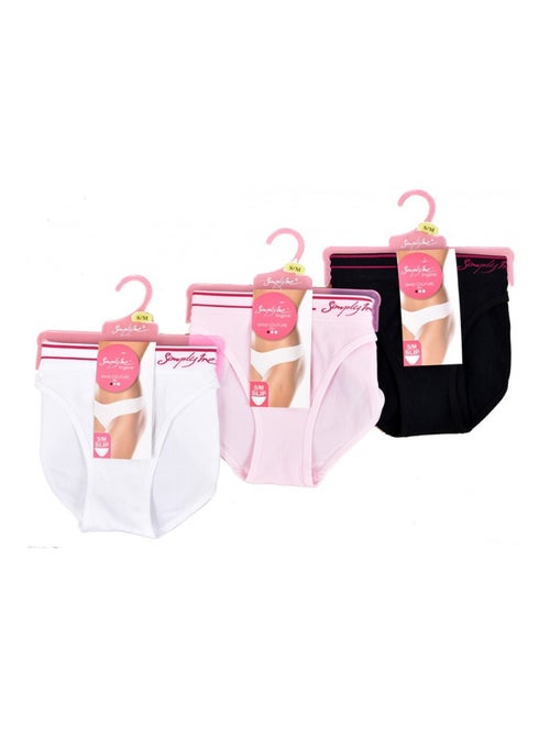 Bragas Mujer SIMPLY ME - Pack de 3 - Kiabi
