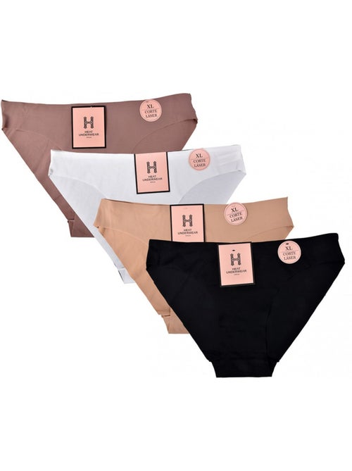 Bragas Mujer Ultra Confort Corte Láser - Pack de - Kiabi