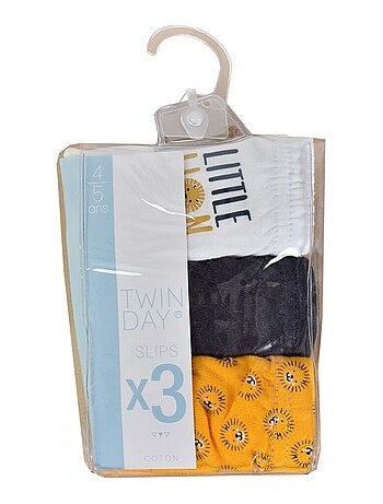 Bragas Niña TWINDAY de algodón - Pack de 3
