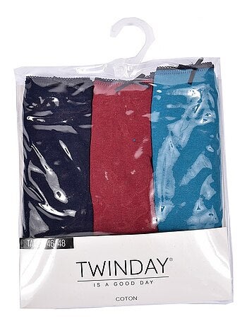 Bragas para mujer MAXI TWINDAY fantasía - Pack de 6