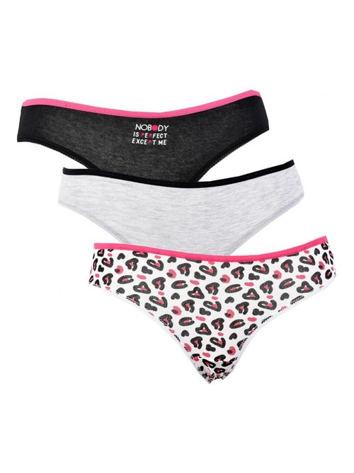 Bragas para mujer TWINDAY - Pack de 3 - Kiabi