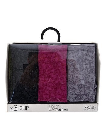 Bragas para mujer TWINDAY - Pack de 6