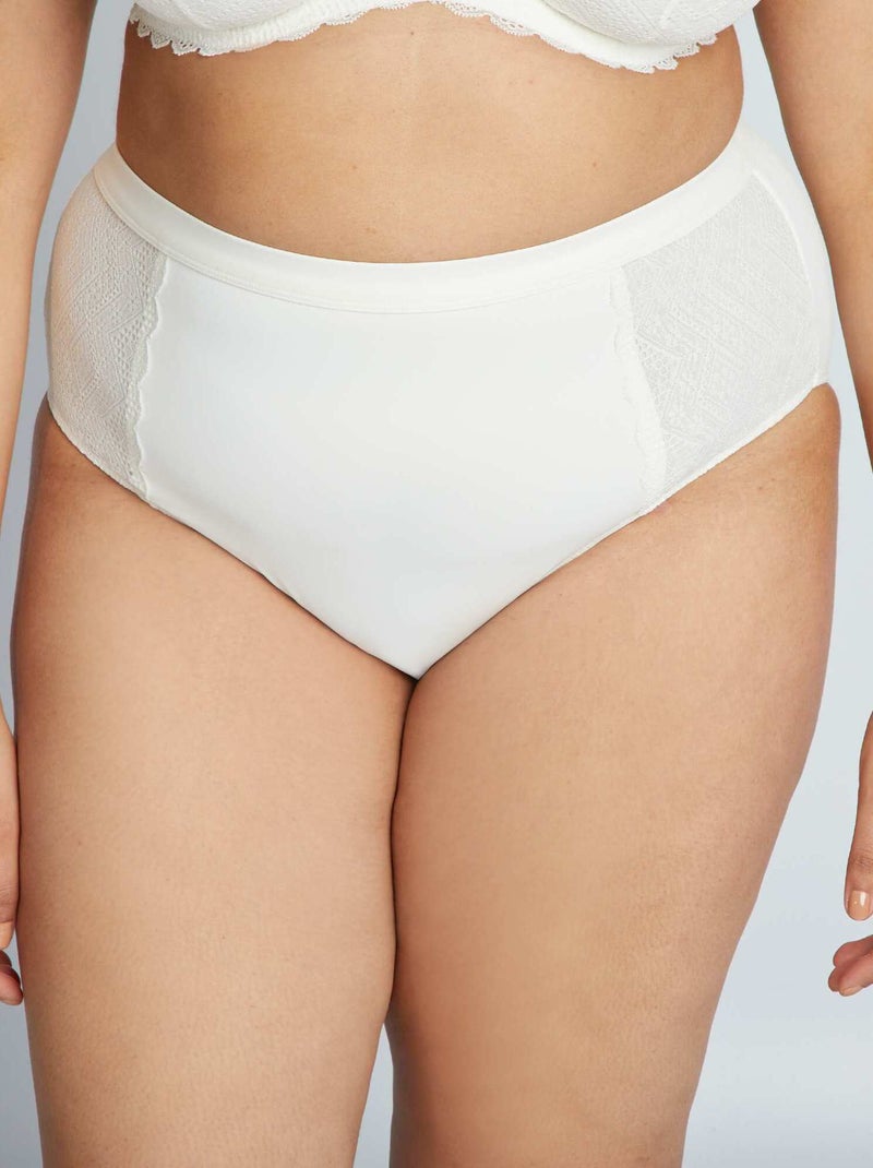 Braguita alta de dos materiales BLANCO - Kiabi