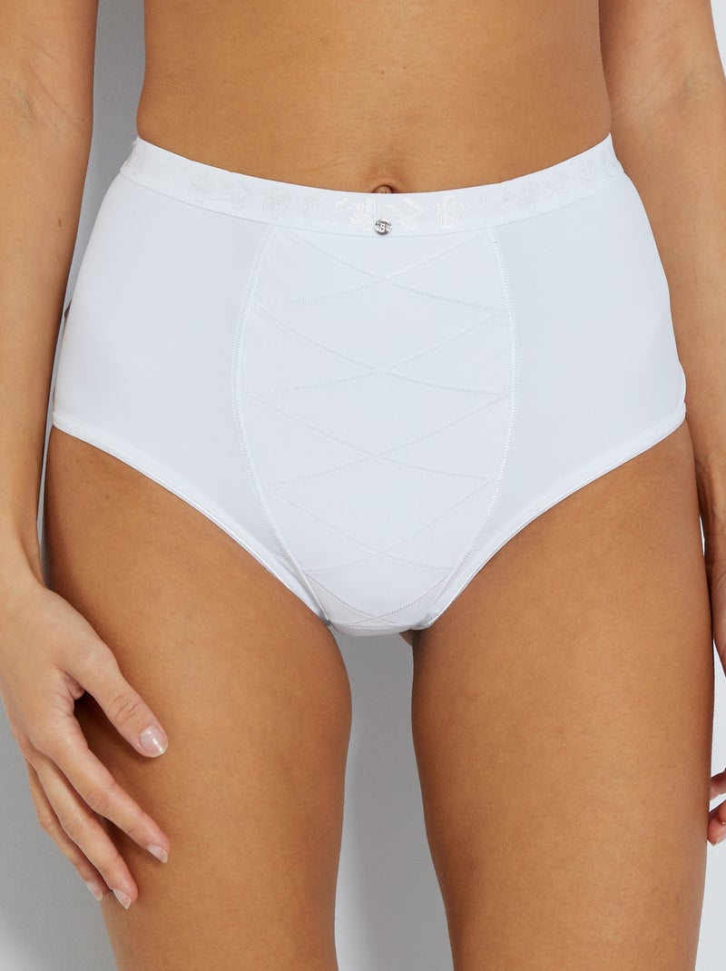 Braguita alta vientre plano maxi 'Bestform' BLANCO - Kiabi