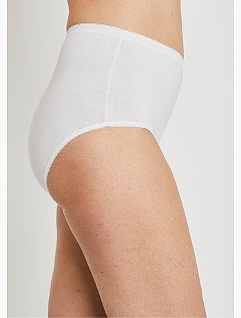 Braguita bielástica de talle alto - pack de 4 - Afibel