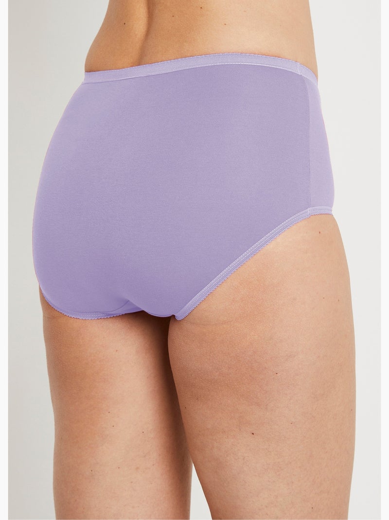 Braguita bielástica de talle alto - pack de 4 - Afibel Multicolor - Kiabi