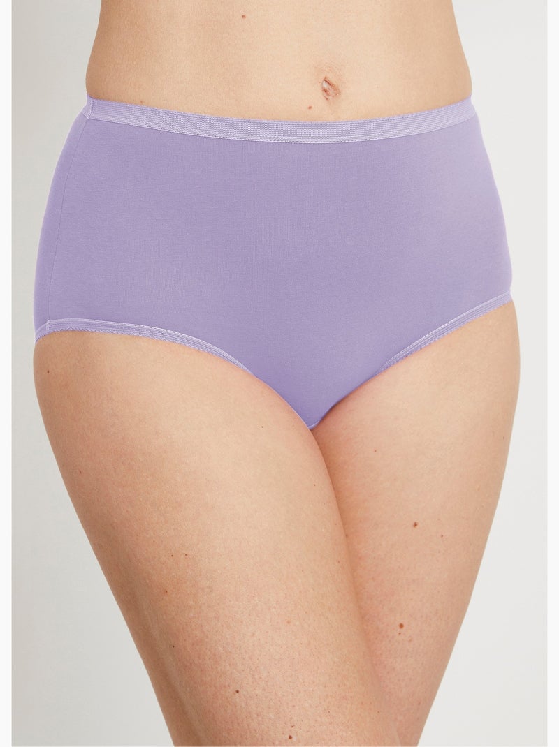 Braguita bielástica de talle alto - pack de 4 - Afibel Multicolor - Kiabi