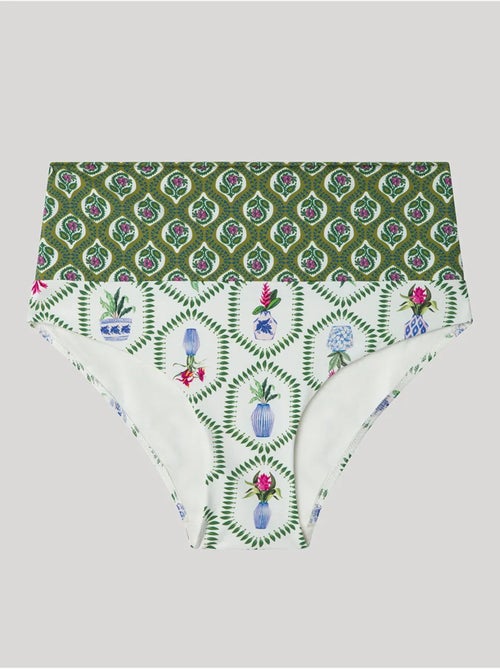 Braguita bikini multiposición con combinación de estampados - Kiabi Braguita bikini multiposición con combinación de estampados - Kiabi