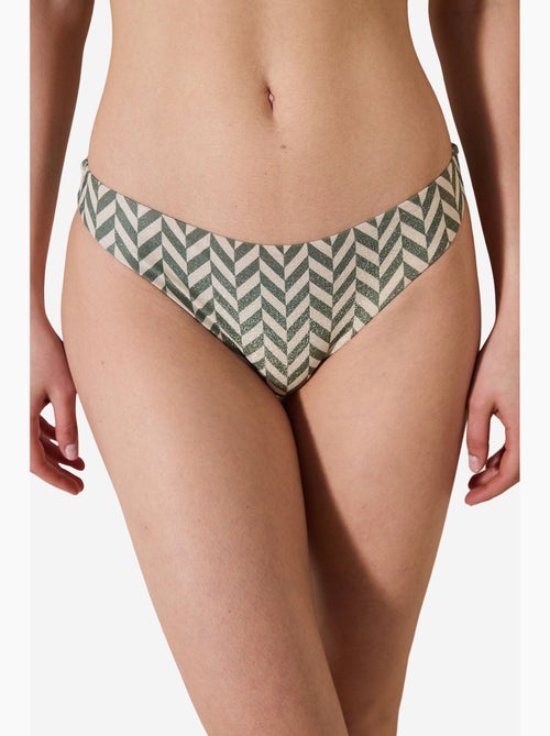 Braguita bikini slip de bambú con brillo penti - Kiabi Braguita bikini slip de bambú con brillo penti - Kiabi