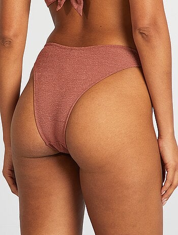 Braguita brasileña de bikini de punto texturizado