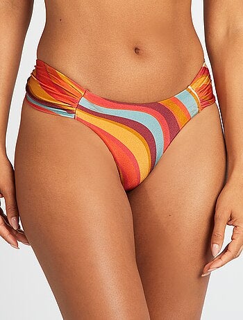 Braguita brasileña de bikini estampado psicodélico
