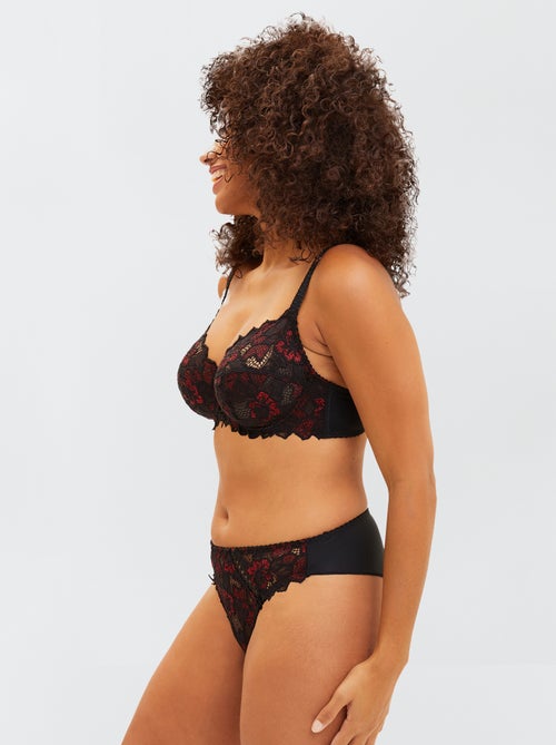 Braguita brasileña de encaje 'Sans Complexe' - Kiabi