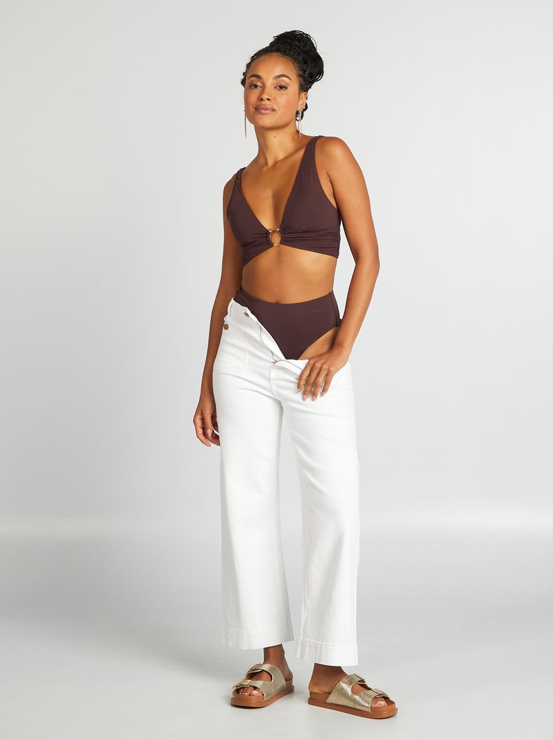 Braguita de bikini alta PURPURA - Kiabi