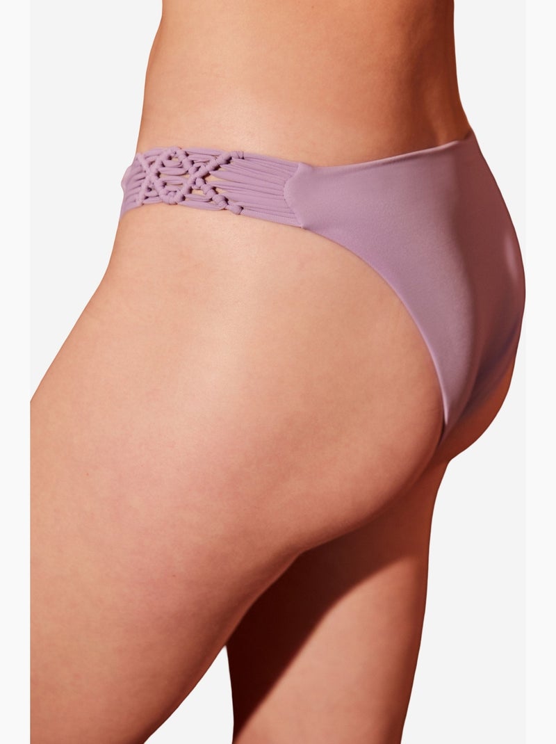 Braguita de bikini basic macrame penti Lavanda - Kiabi