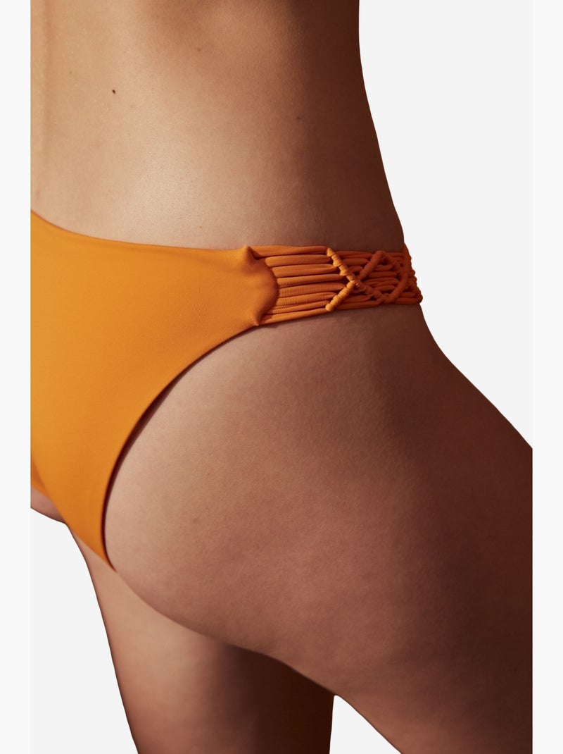 Braguita de bikini basic macrame penti Naranja - Kiabi