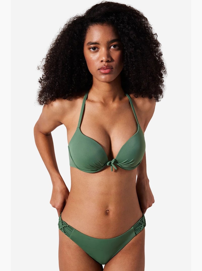 Braguita de bikini basic macrame penti Verde - Kiabi