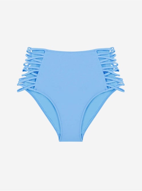 Braguita de bikini básica de tiro alto con detalle de cordones laterales penti - Kiabi Braguita de bikini básica de tiro alto con detalle de cordones laterales penti - Kiabi