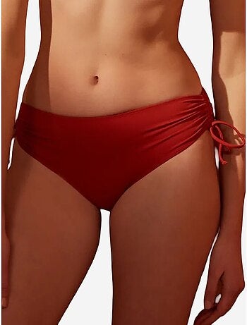 Braguita de bikini básica de tiro alto con lazo penti