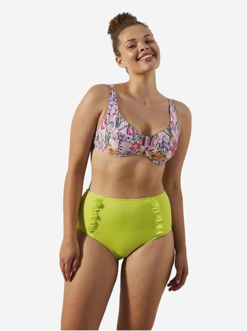 Braguita de bikini básica de tiro alto con volantes penti - Kiabi Braguita de bikini básica de tiro alto con volantes penti - Kiabi