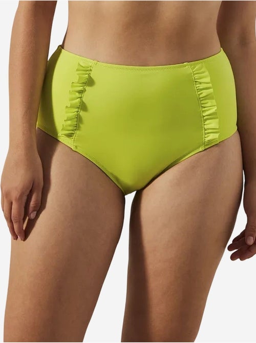 Braguita de bikini básica de tiro alto con volantes penti - Kiabi Braguita de bikini básica de tiro alto con volantes penti - Kiabi