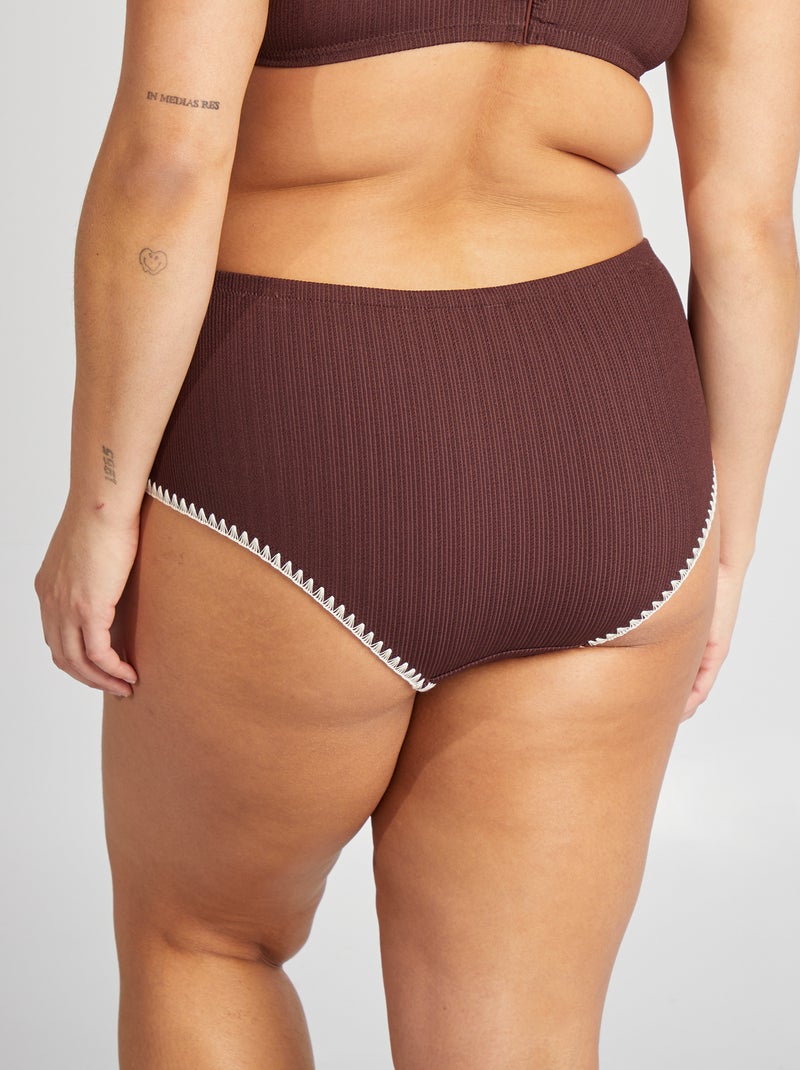 Braguita de bikini bicolor PURPURA - Kiabi