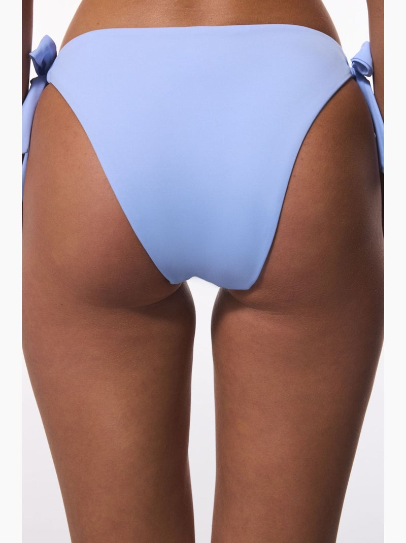 Braguita de bikini brasileña de tiro bajo penti Azul cielo - Kiabi