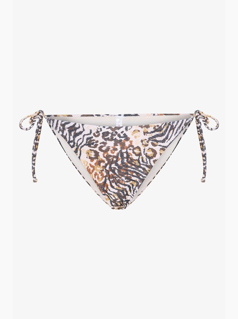 Braguita de bikini brissa con estampado de leopardo penti Blanco Negro - Kiabi
