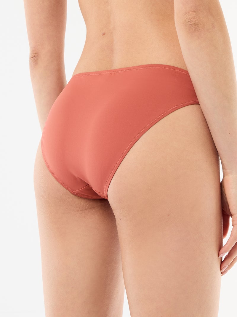 Braguita de bikini con bordes de macramé Naranja - Kiabi