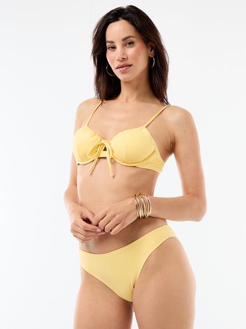 Braguita de bikini con estampado de vichy - Kiabi