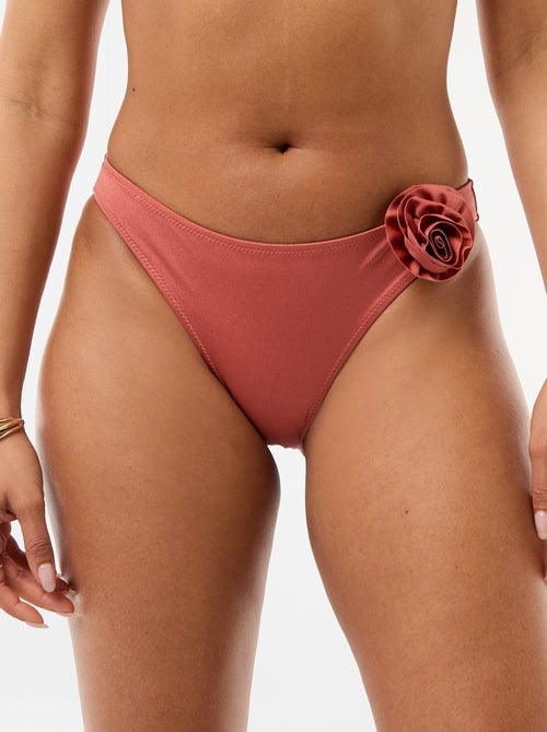 Braguita de bikini con flor en relieve - Kiabi