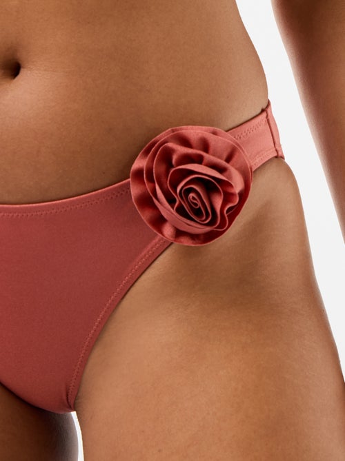 Braguita de bikini con flor en relieve - Kiabi