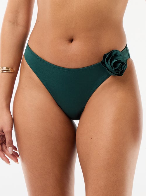 Braguita de bikini con flor en relieve - Kiabi