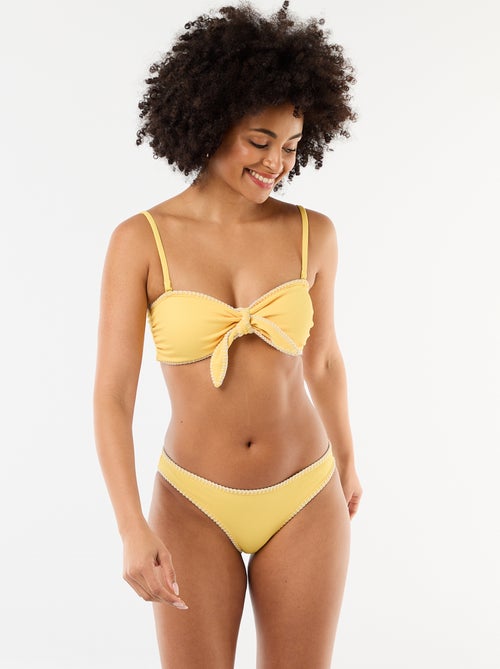 Braguita de bikini con pespuntes contrastados - Kiabi