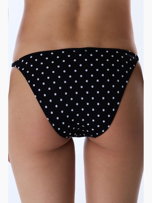 Braguita de bikini de lunares con detalle lateral, tiro medio penti - Kiabi