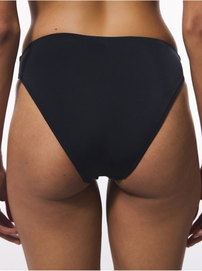 Braguita de bikini de talle alto penti Negro - Kiabi