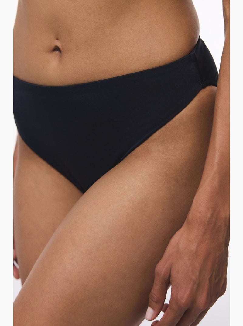 Braguita de bikini de talle alto penti Negro - Kiabi