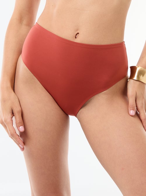 Braguita de bikini de tiro alto en neopreno - Kiabi