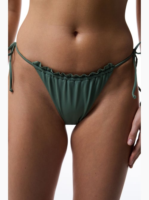 Braguita de bikini de tiro bajo con lazo super frill penti - Kiabi
