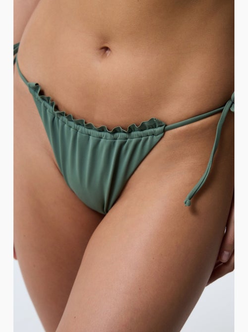 Braguita de bikini de tiro bajo con lazo super frill penti - Kiabi