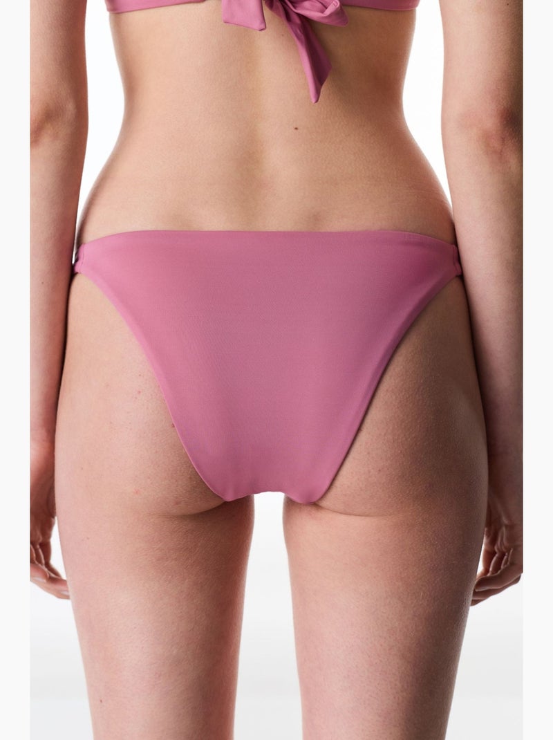 Braguita de bikini de tiro medio penti Rosa viejo - Kiabi