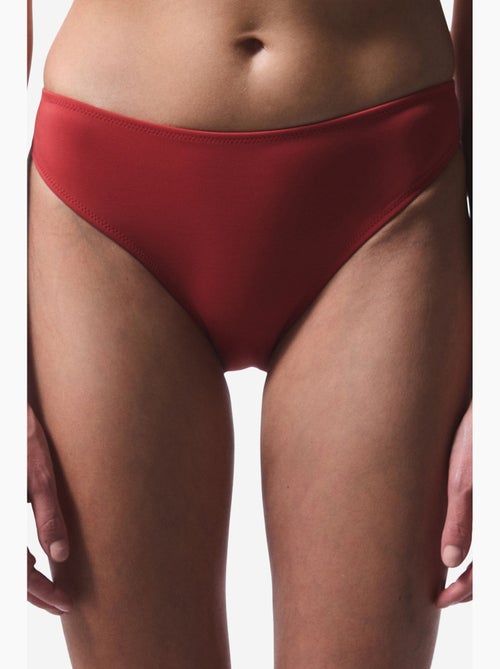 Braguita de bikini de tiro medio tipo slip penti - Kiabi