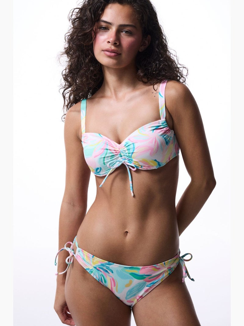 Braguita de bikini dream con estampado de hojas penti Verde menta - Kiabi
