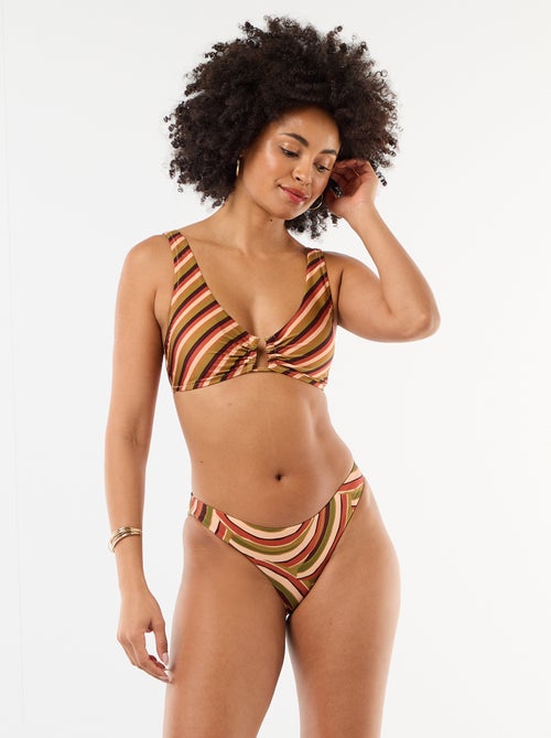 Braguita de bikini en microfibra estampada - Kiabi