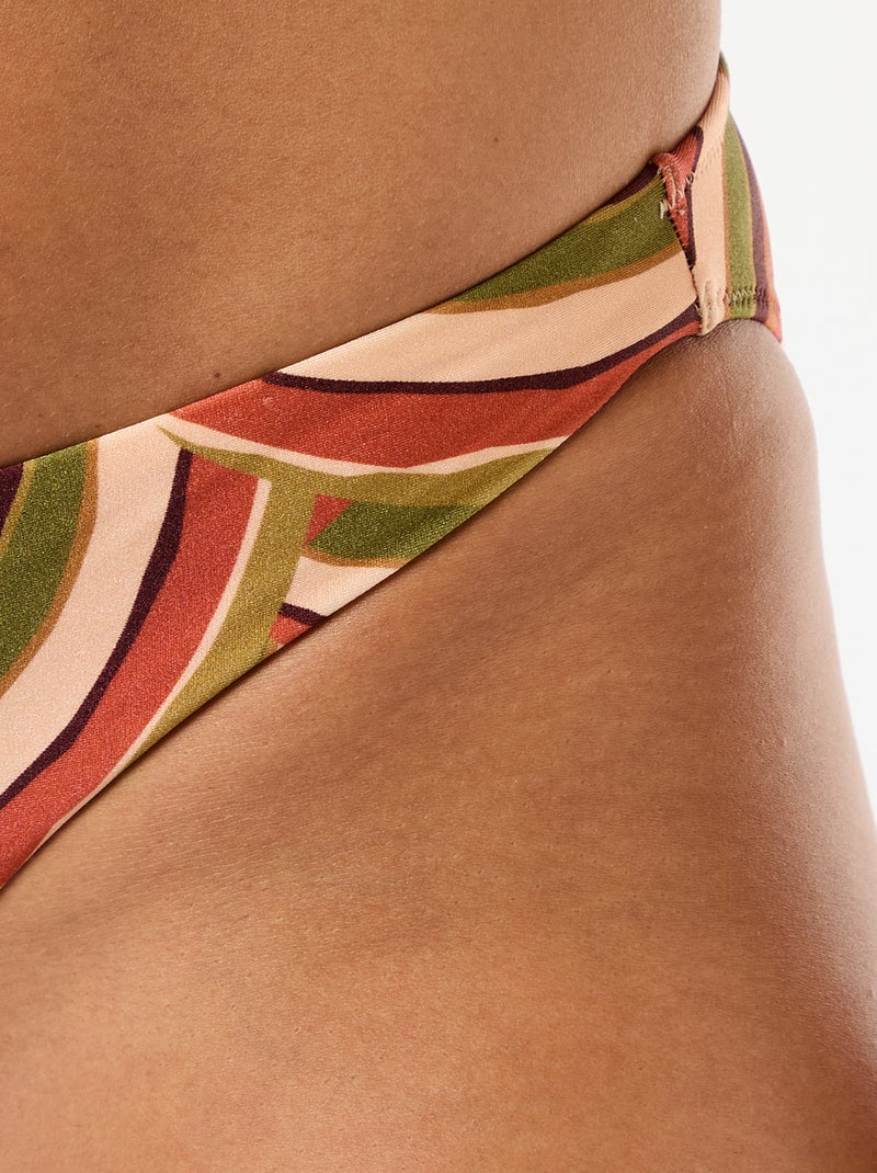 Braguita de bikini en microfibra estampada Beige - Kiabi