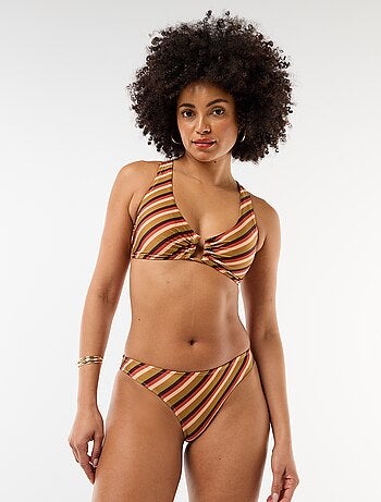 Braguita de bikini en microfibra estampada