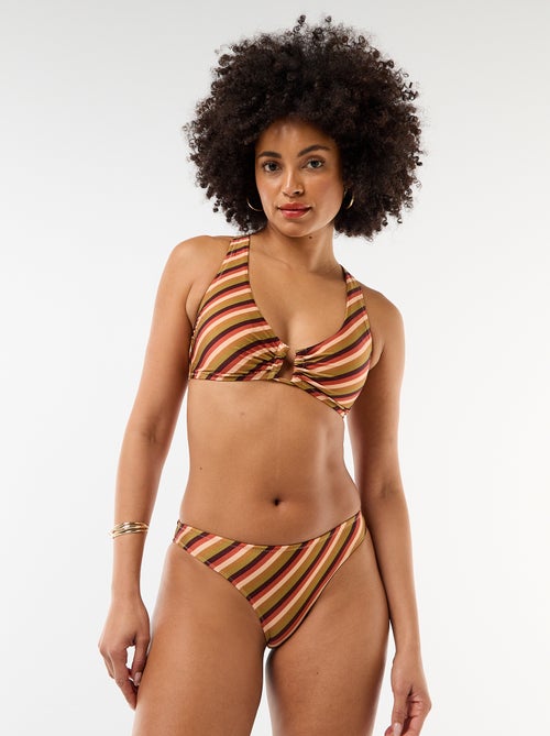 Braguita de bikini en microfibra estampada - Kiabi